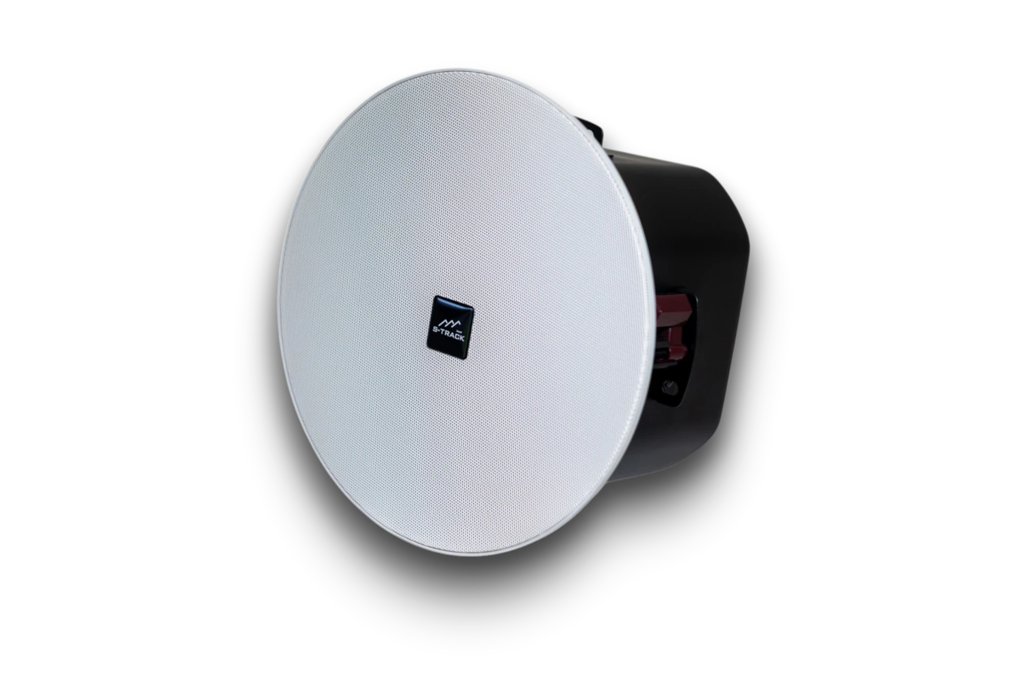 SAS S-Track SP600 PoE-Powered Dante Ceiling Speaker product image.